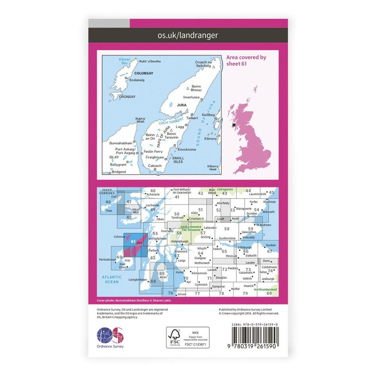 OS Landranger / Jura & Colonsay