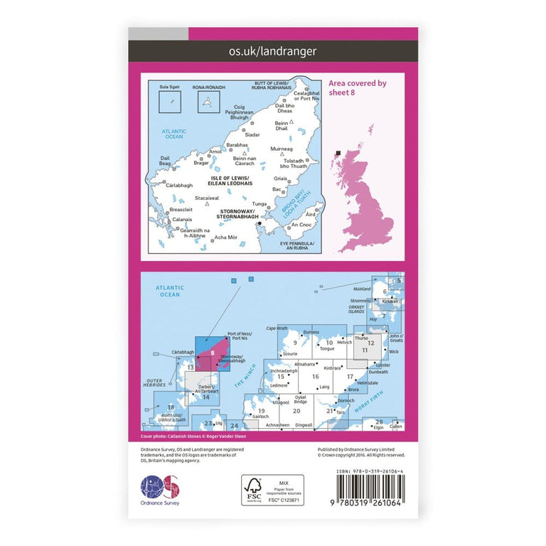 OS Landranger / Stornoway & North Lewis