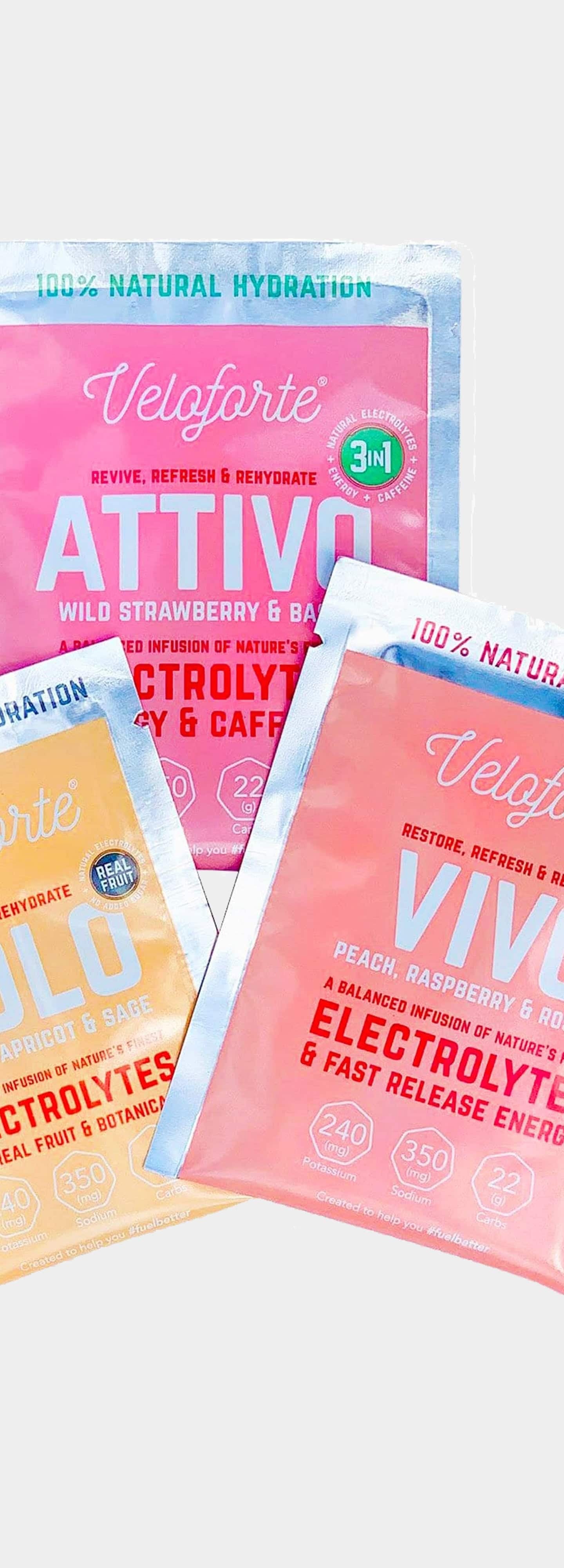 Veloforte Electrolyte Powder 100 Natural Electrolyte Mixes