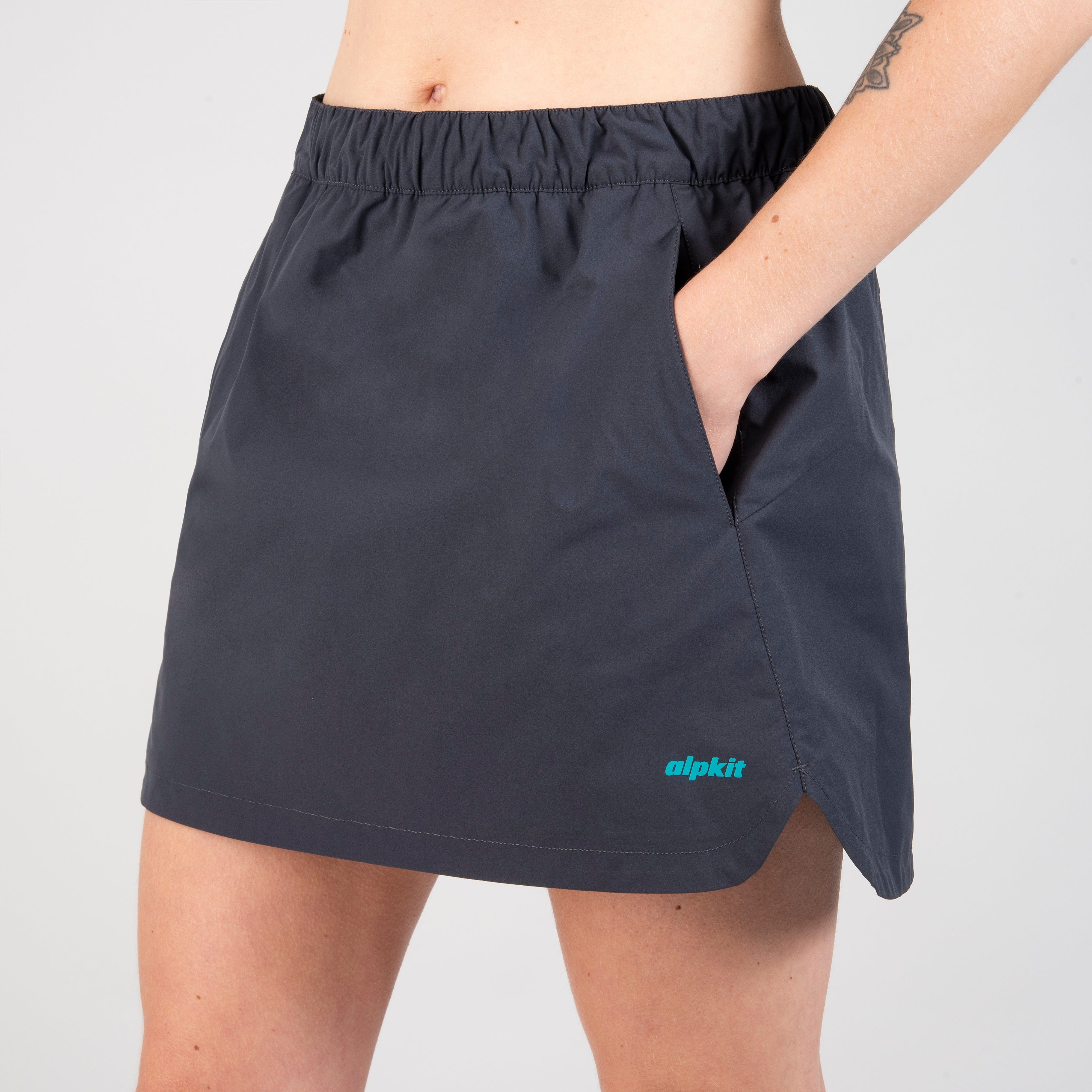 Black running outlet skort