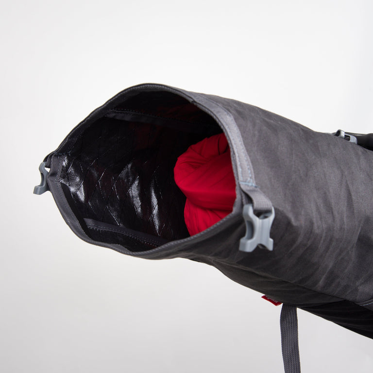 alpkit airlock tapered 13l drybag for seatpacks in chilli red in koala 13