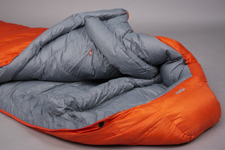 Alpkit alpinedream 800 down sleeping bag unzipped