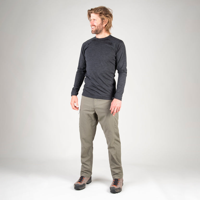 arnison mens trekking trouser pant in mortar front outfit|pm