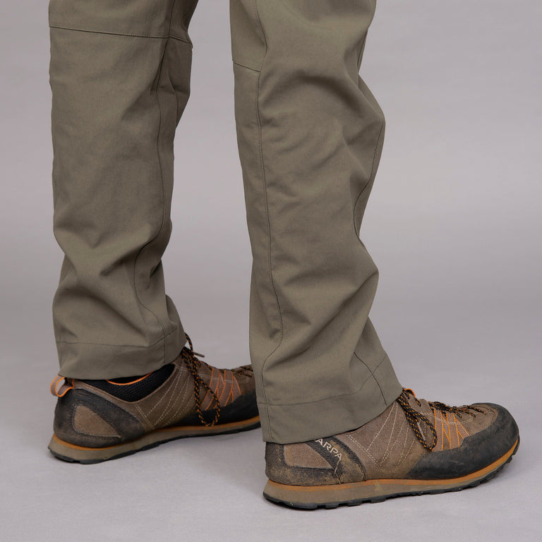 arnison mens trekking trouser pant in mortar hem|al