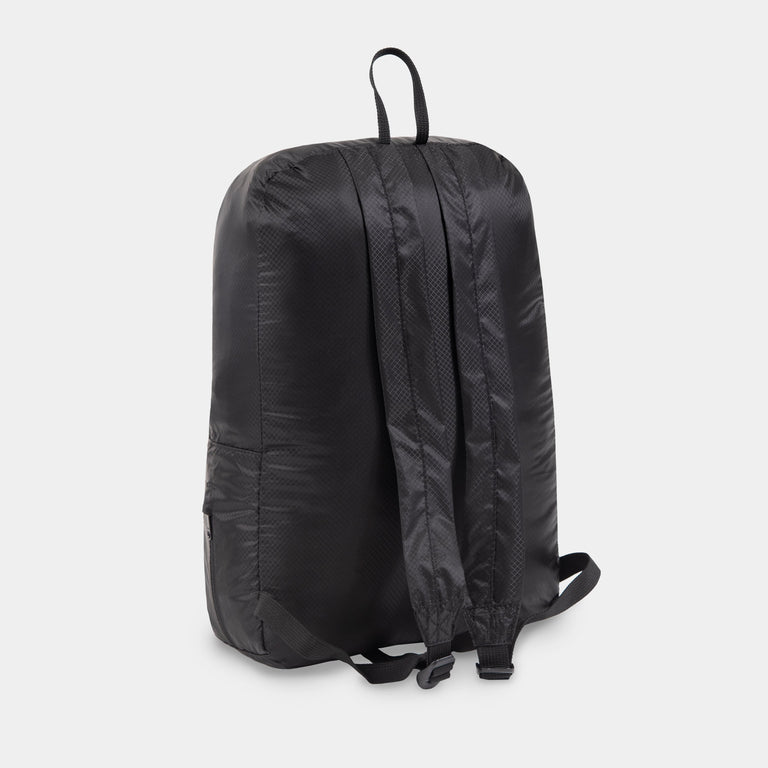 alpkit atom packable back pack in black straps