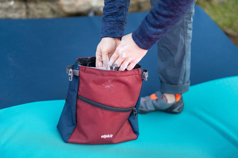 alpkit project large highball bouldering mat boulder pad - action