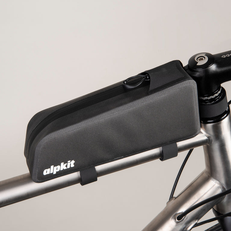 alpkit deluge top tube 0.65L bag for bikepacking top