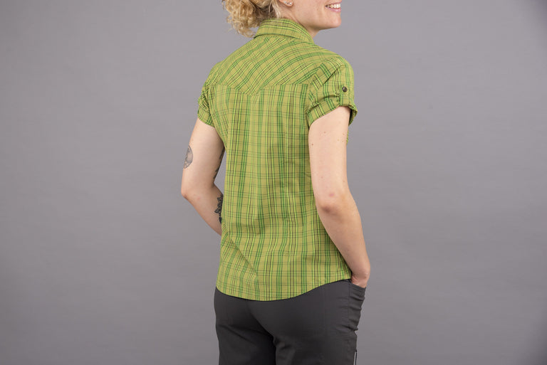 womens estella shirt in verde rear