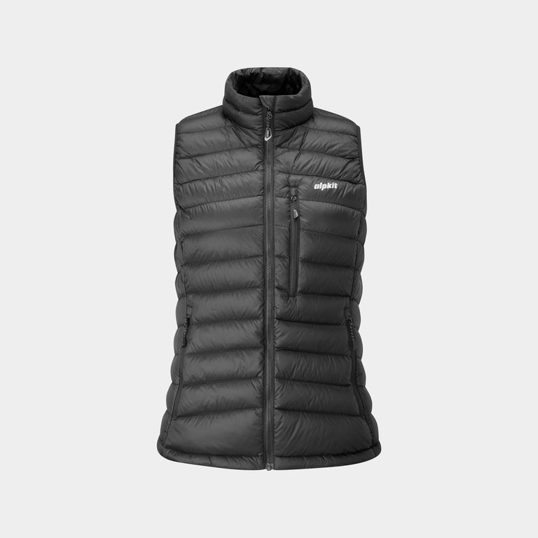 alpkit womens filoment vest down gilet in black