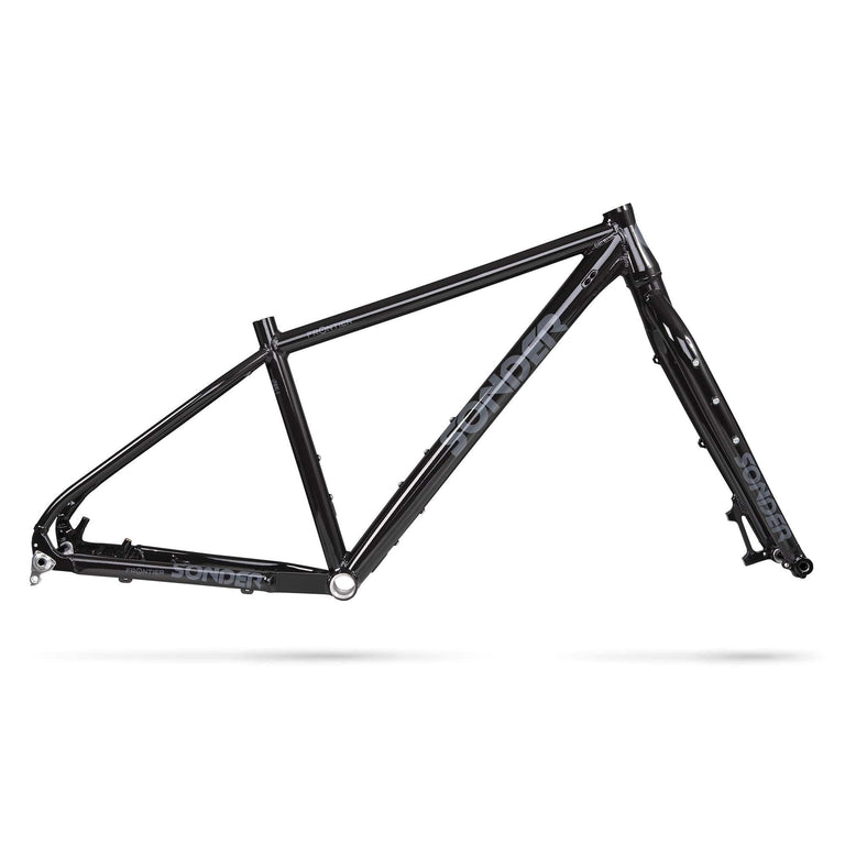 frontier 29er hardtail with rigid forks in black