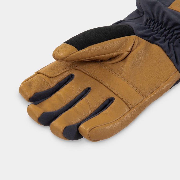 alpkit gabbro glove in yellow palm