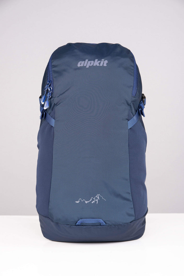 alpkit Gnarl 15L pack in nemo rear - closed