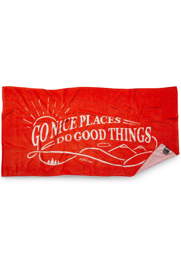 gnpdgt go nice places do good things beach towel