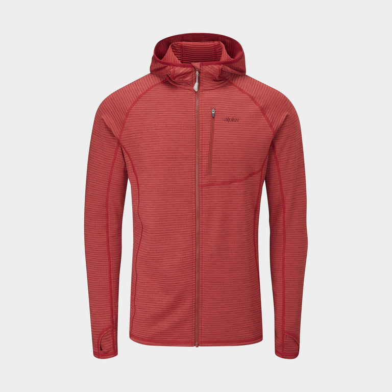 Alpkit Mens Lightweight Hoodie in Red