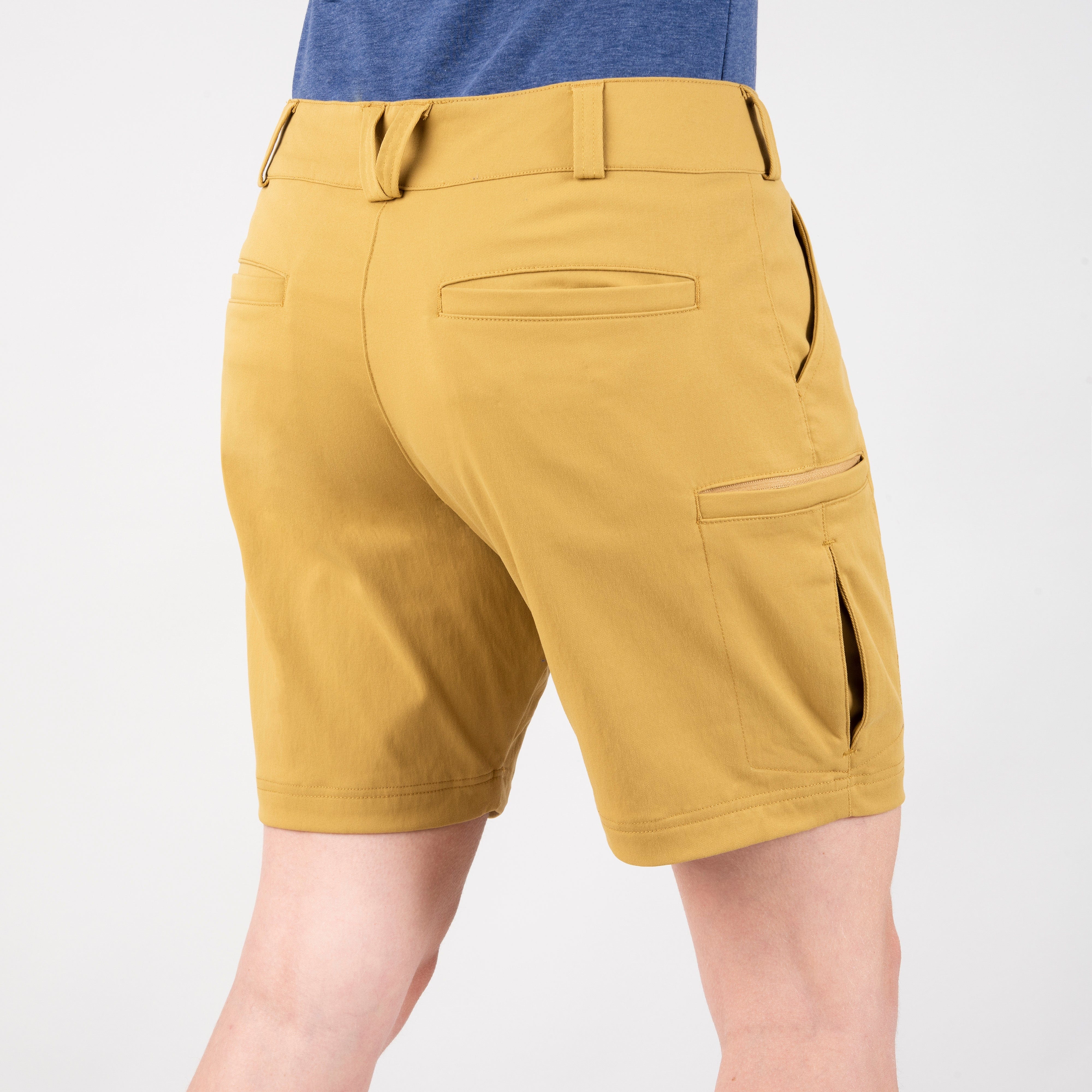 Yellow cargo hot sale shorts