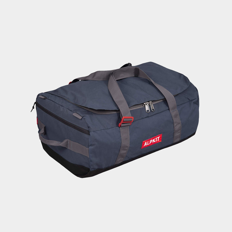 idaho 50 waxed cotton duffle bag in dark denim