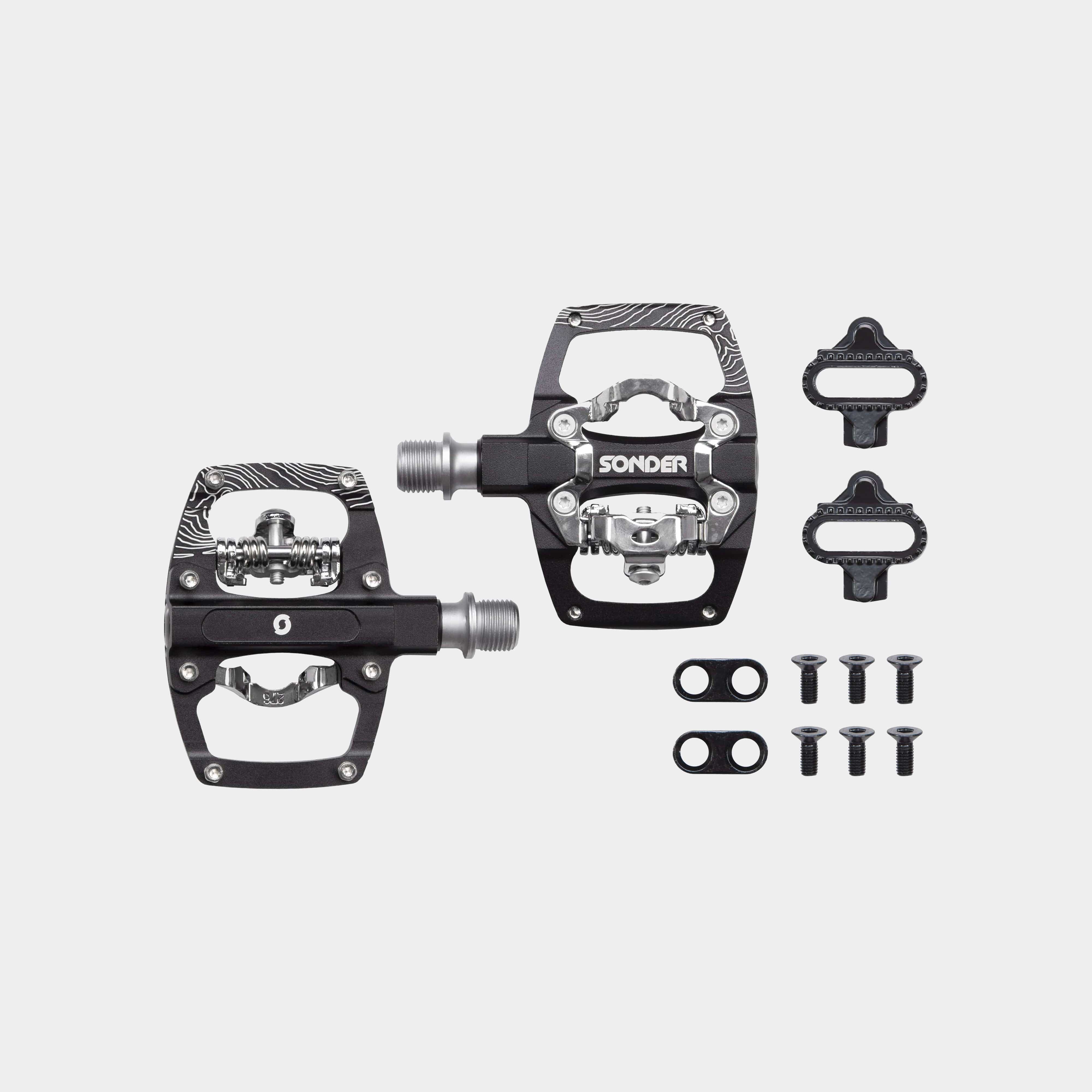 Charge hybrid store clipless bike pedals