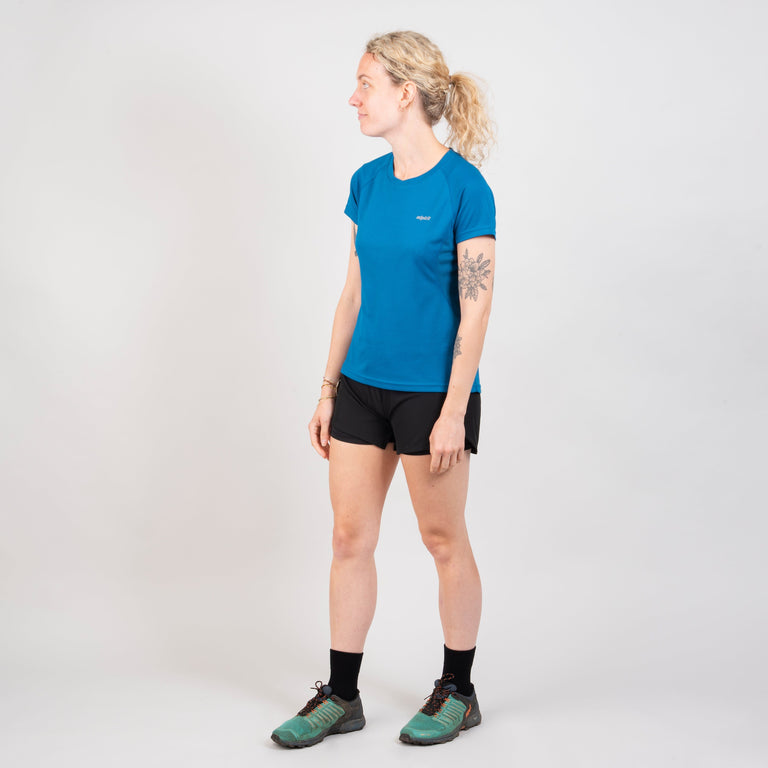 alpkit womens koulin trail shorts for trail running fell running in black outfit