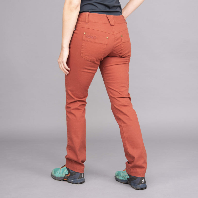 womens kraft pant trouser in brick rear