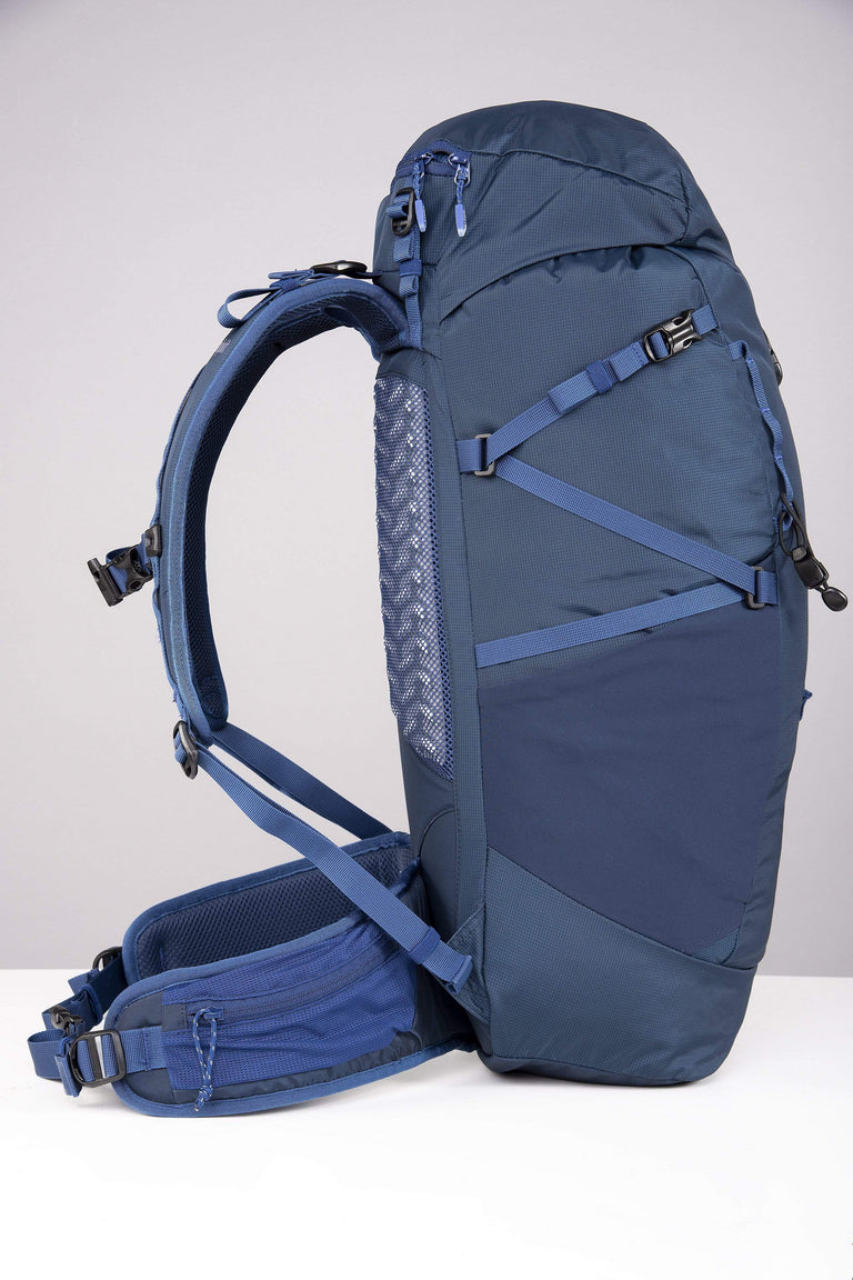 Alpkit Ledge 35l pack in nemo side - closed