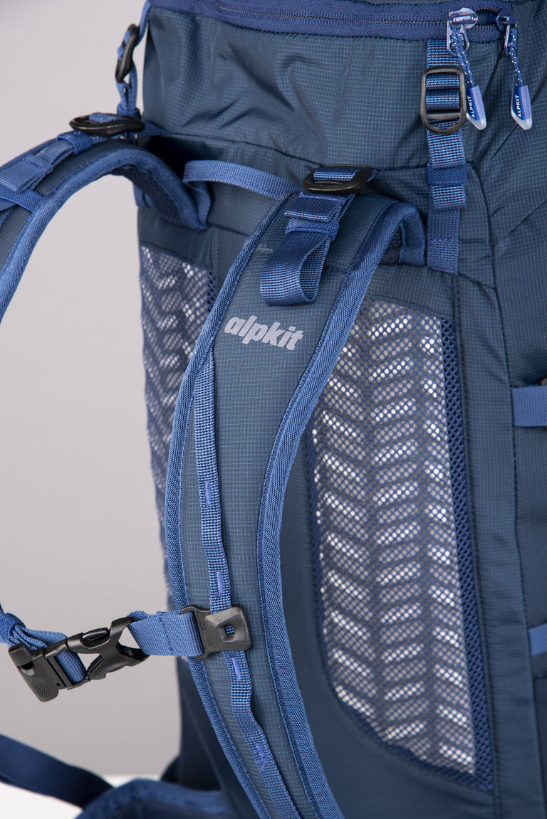 Alpkit Ledge 35l pack in nemo straps - closed