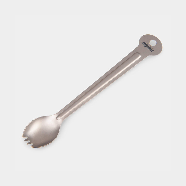 alpkit lhfoon long handled titanium spork spoon