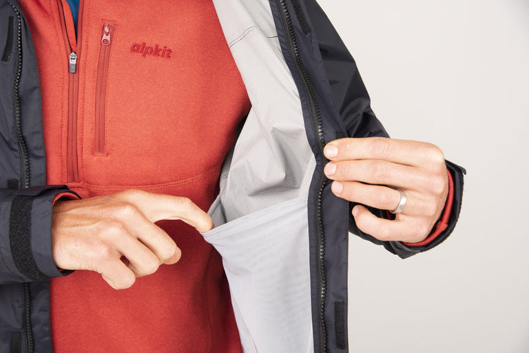 alpkit mens argonaut waterproof jacket inside pocket