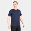 alpkit mens aztec short sleeve base layer in outer space blue