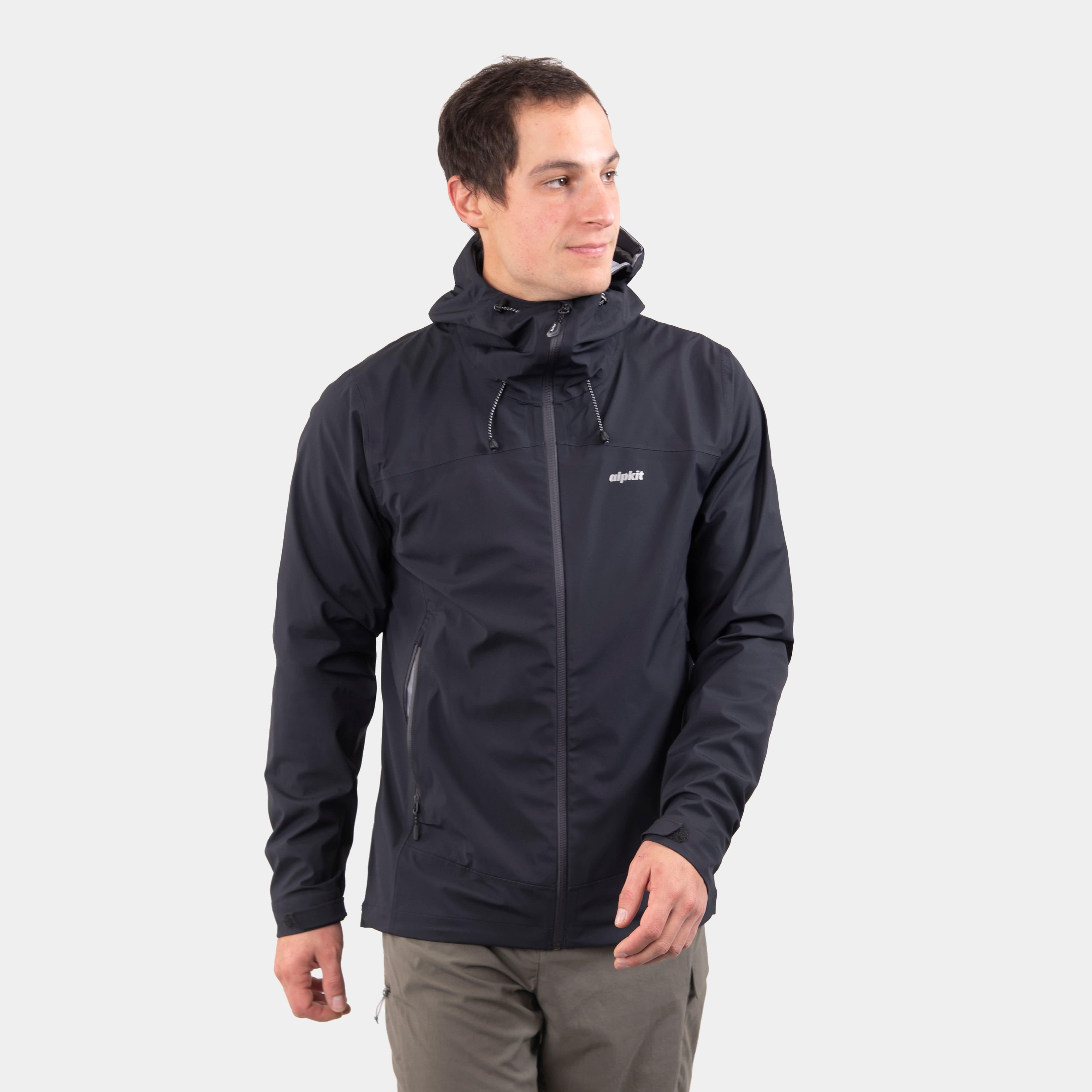 Mens black 2024 waterproof parka