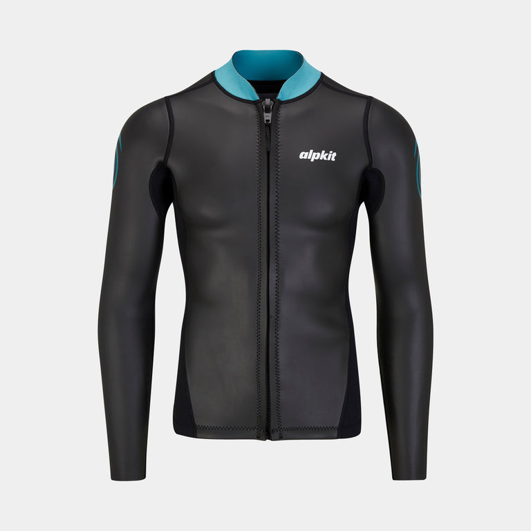 alpkit element wetsuit mens jacket in black front