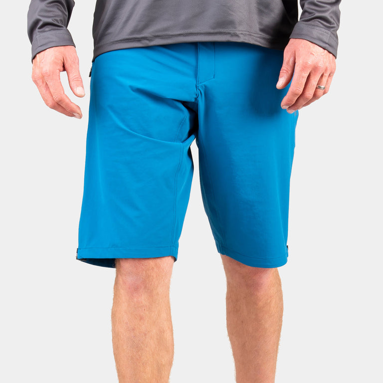 Alpkit mens floe baggy mountain bike shorts in reef blue