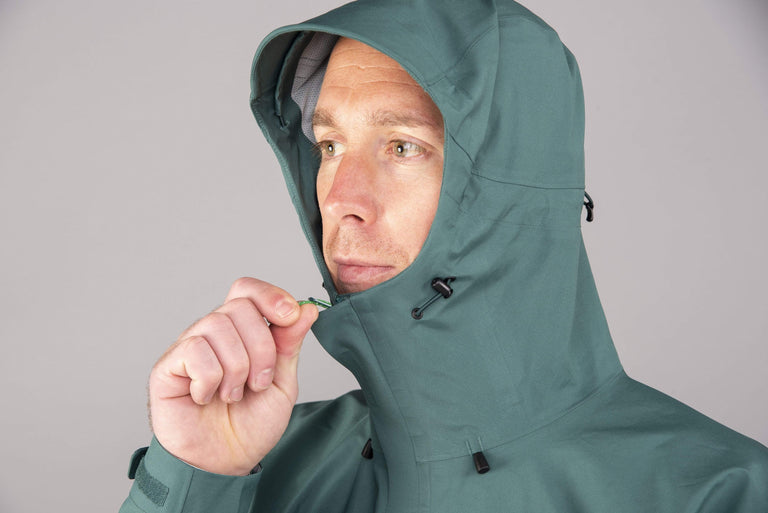 mens Alpkit fortitude waterproof jacket hood