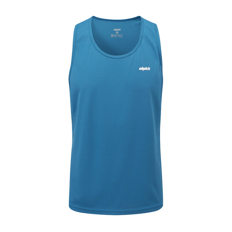 mens alpkit koulin trail vest baselayer in reef 