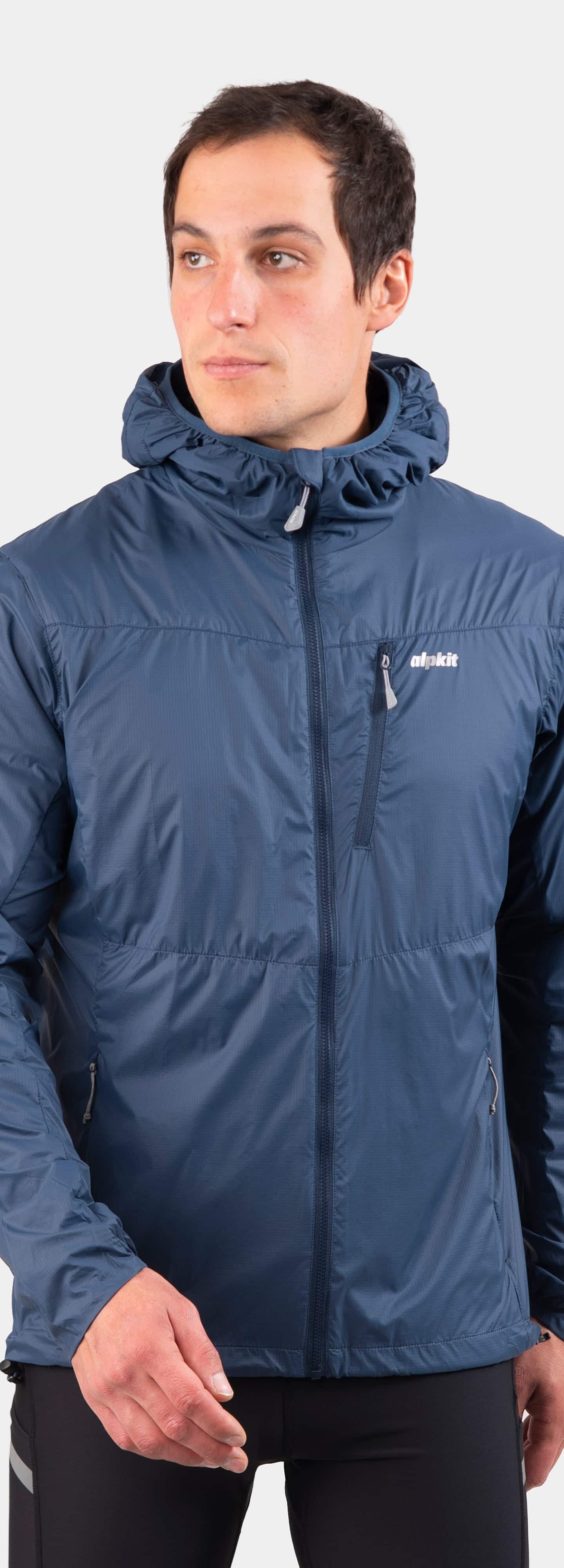 mens alpkit morphosis jacket in slate - closed