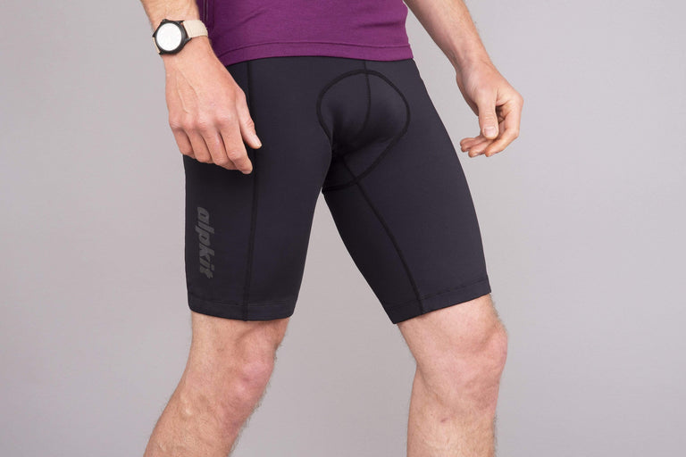 mens alpkit rhythm elite cycling shorts front