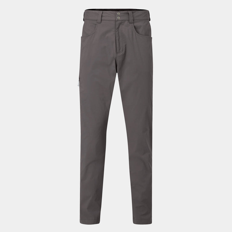 alpkit mens teleki pants in tarmac grey - closed