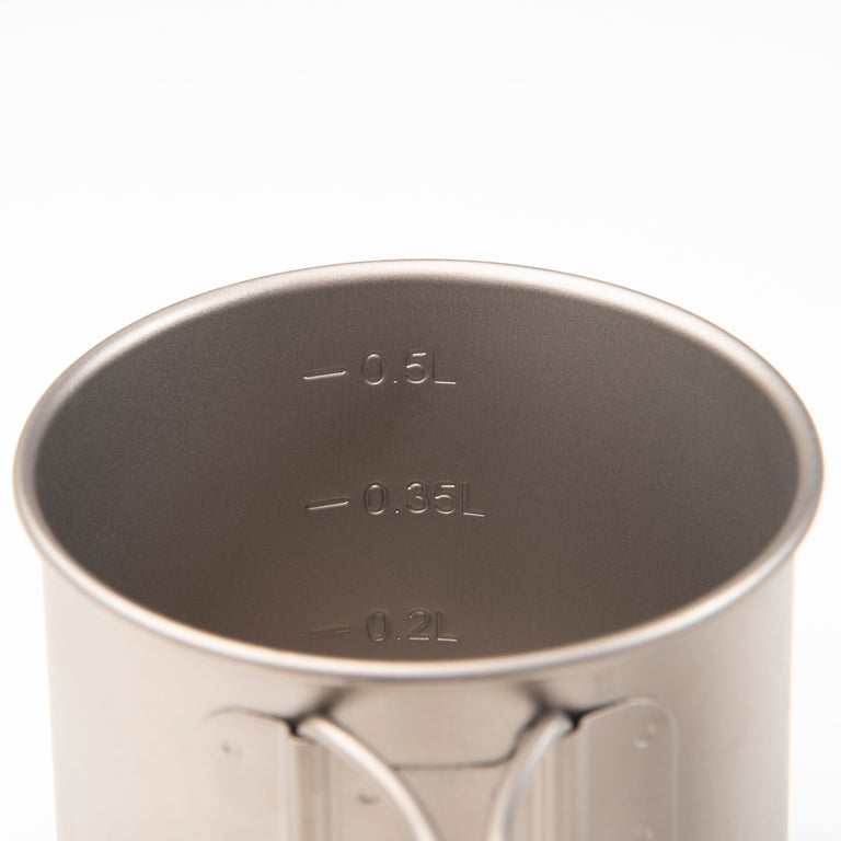 alpkit mytimug 600 titanium cooking pot volume markings