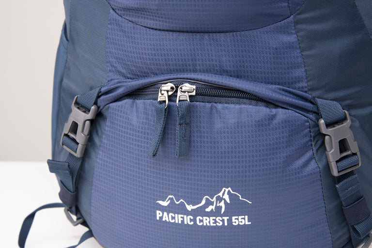 alpkit pacific crest 55 litre in nemo bottom zip