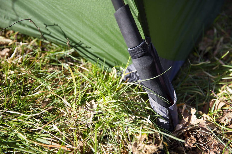 Alpkit polestar in kelp trekking pole fitting - closed