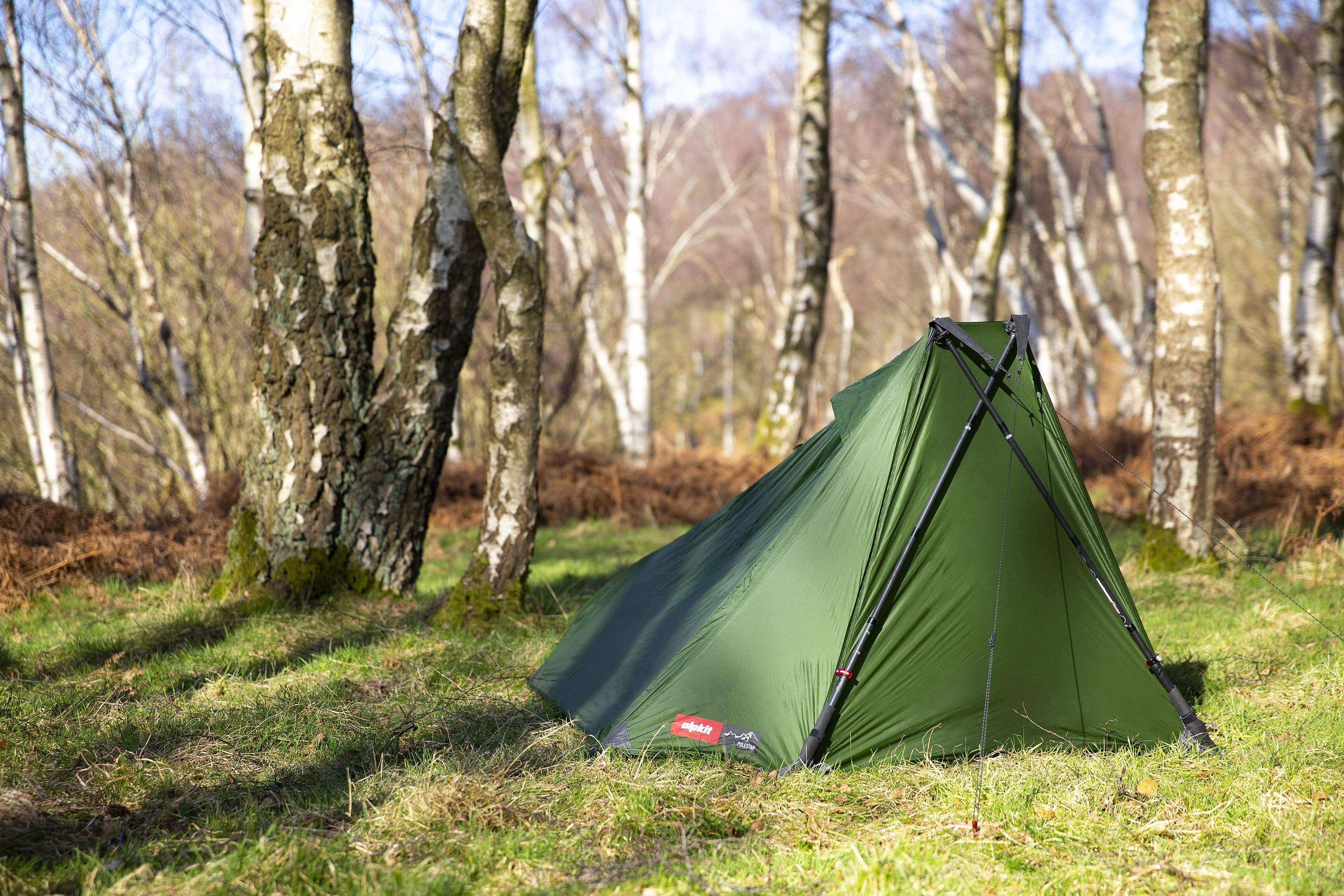 One person hotsell trekking pole tent