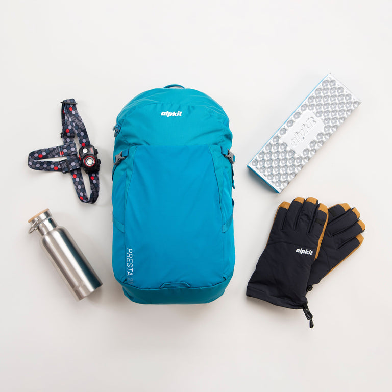 Presta 25-litre daypack kit grid 