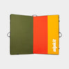 alpkit project large highball bouldering mat boulder pad in martini - closed