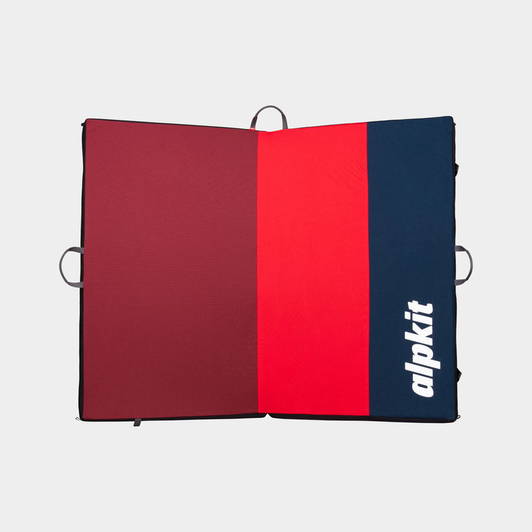 alpkit project large highball bouldering mat boulder pad in merlot