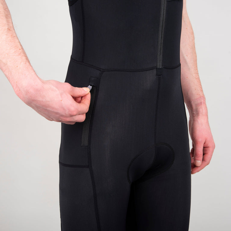 alpkit mens rhythm four season bib tights in black hip zip pocket 