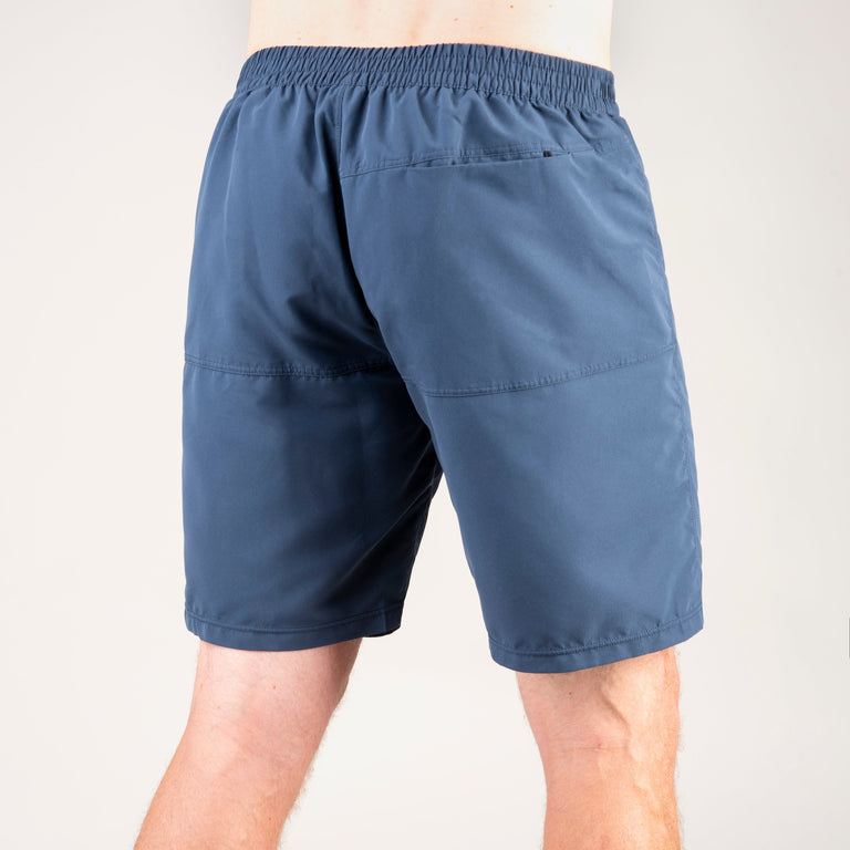 alpkit rockford swim shorts in nemo blue back - closed