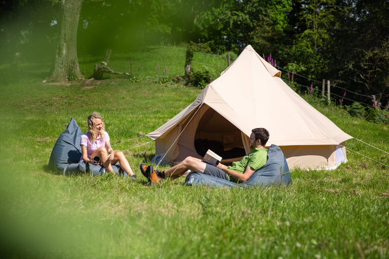 Alpkit roundhouse organic cotton bell tent - action