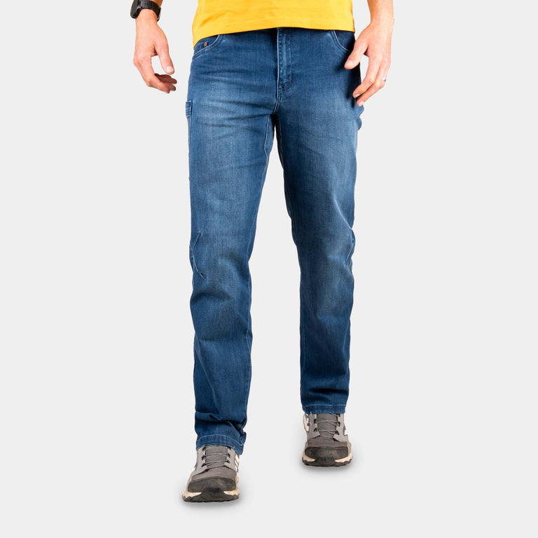 alpkit mens sequence jeans in midwash blue |pm