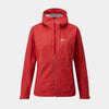 alpkit sigma womes waterproof jacket in chipotle red 