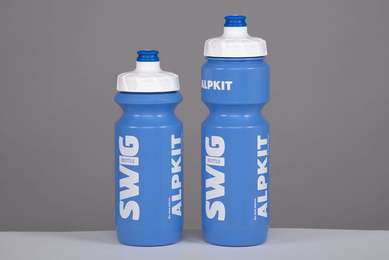 alpkit swig bottle in blue 600ml and 750ml