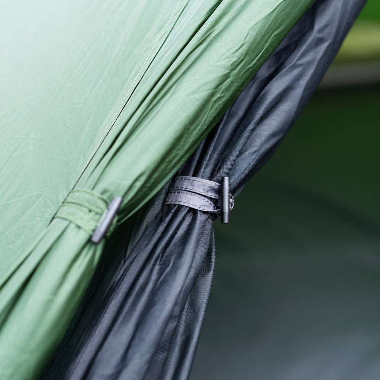 alpkit tarp star 2 walking pole tent tarp tent doors - closed